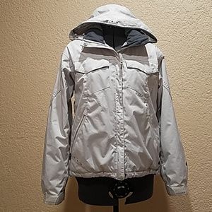 Columbia vertex omni shield white ski jacket